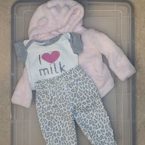 Warm outfit for infant girl!